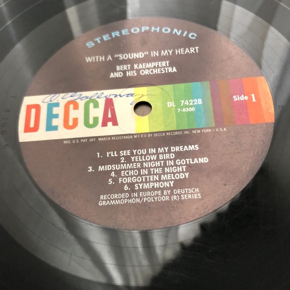 Bert Kaempfert With A Sound In My Heart Vinyl Lp '61 - Picture 4 of 9